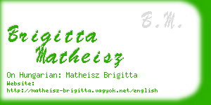 brigitta matheisz business card